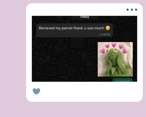 Customer WhatsApp review